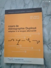 LIVRE ANCIEN STÉNOGRAPHIE  système DUPLOYE  Langue Allemande bon état
