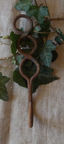 Ancien crochet boucher en - crochet,