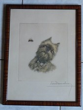 Rare Lithographie Léon