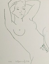 Alain BONNEFOIT - "Nu" - Lithographie originale signée, 1980