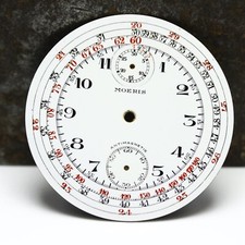 Cadran de montre chronographe de poche Moeris neuf de stock (NOS) - H1-B5