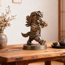 Statuette de cheval en laiton