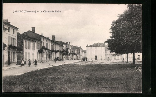 Cpa jarnac champ de - jarnac,, foire
