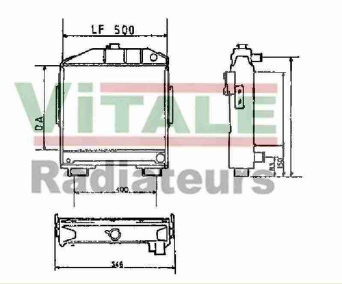 Radiateur eau case - radiateur,