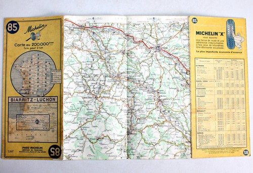 Carte michelin 1963 - carte,