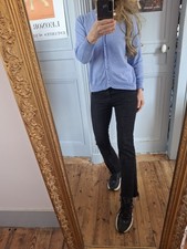 Cardigan Bleu Cashmere Et Soie S