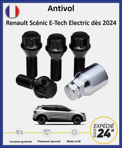 Ecrous antivol roues noir - de,