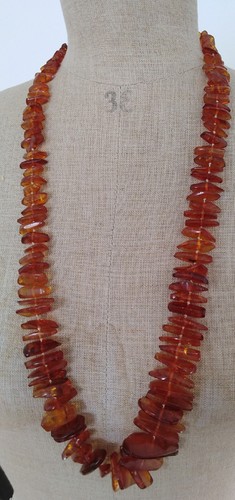 Ancien collier ambre 82 - collier, en