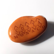 Fève FEVE signée COSTA/MONACO porcelaine émaillée marron