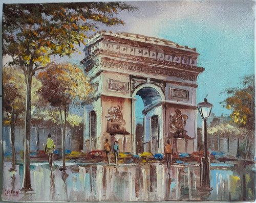 Tableau peinture huile sur - huile,