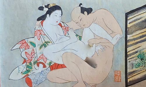 Belle estampe japonaise shunga - belle,