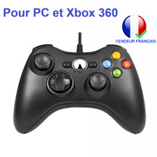 Manette Filaire Xbox 360 Et PC Ergonomique Vibration Connexion Facile et Qualité