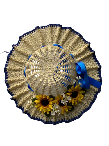 Ancien chapeau fait crochet - ancien, au
