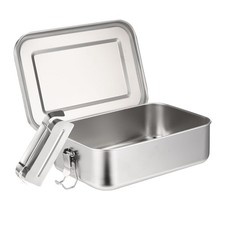 Lunch Box Inox,1400 ml Boite Gouter Inox, Bento Box Inox, Avec 1 Cloison Amov...