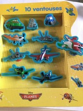 LIVRE POUR ENFANT " PLANES " DE DISNEY AVEC 10 FIGURINES AVIONS AVEC VENTOUSES