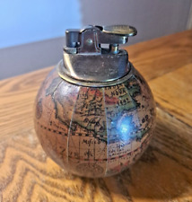 Briquet vintage carte du monde, globe