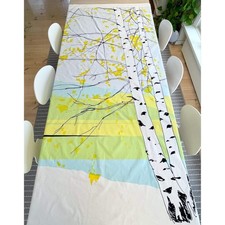 Tissu coton Marimekko Kaiku : grand imprimé bouleau