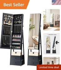 Vintage Black Jewelry Armoire