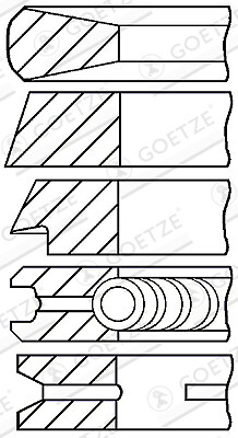 Moteur goetze jeu segments - moteur,