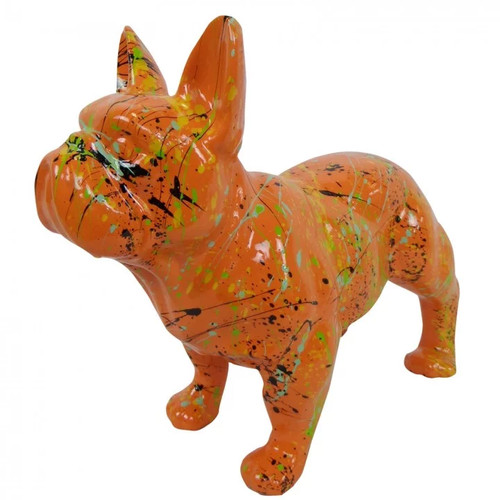 Statue chien bouledogue