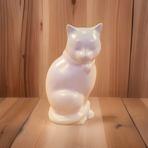Partylite white cat - white, vase