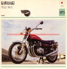 KAWASAKI Z 900 Z1 Z 750 Z2 Z750 Z900 1973 : Fiche Moto #000504