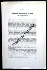 Géologie-Paléontologie: Dreyfuss, 1952. Remarques sur l’Argovien du Jura