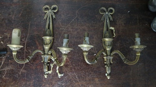 Anciennes appliques en - 2,