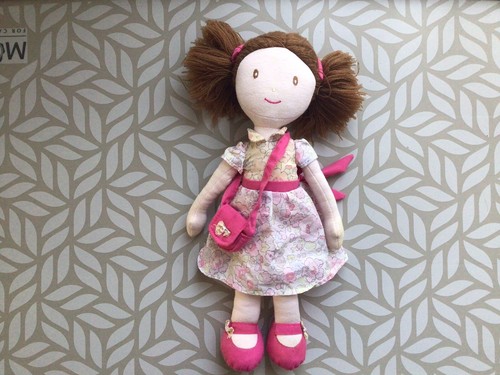 Doudou poupée robe - poupée,