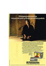 PUBLICITE  1980   PANASONIC   magnétoscope téléviseur
