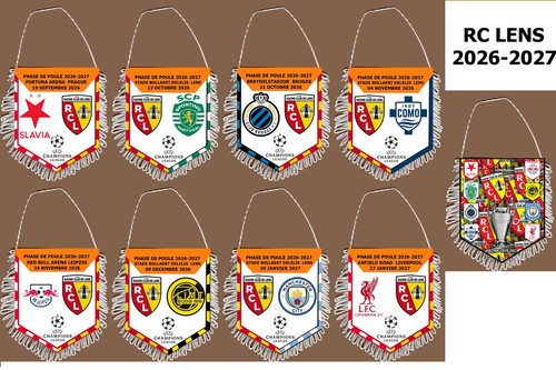 Lot fanions football - 9,