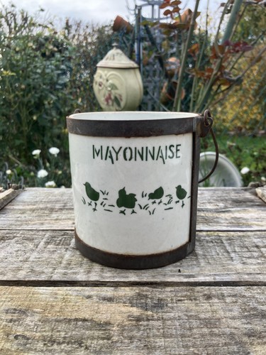 Pot faïence mayonnaise - en, à