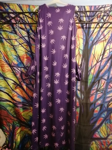 Robe violette feuille - robe,