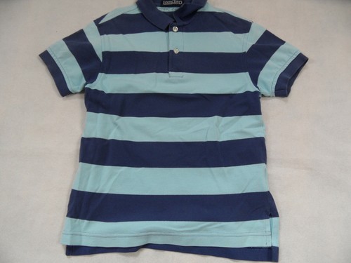 Polo rayé bleu clair