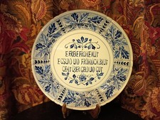 Grand Plat Décoratif Faience