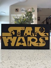 Plaque Logo Star Wars 3D -