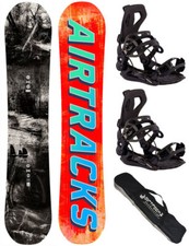 Set de Snowboard AIRTRACKS Past&future + Fixation Étoile Ou Master + Sac 157 159