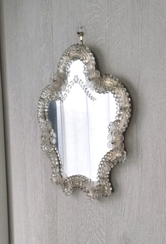 Ancien miroir vénitien murano - miroir,