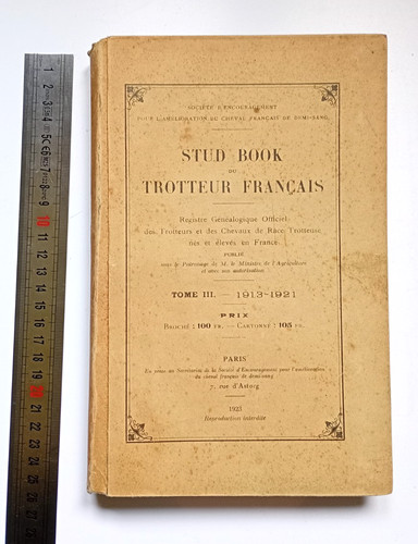 Livre stud book trotteur - livre, du