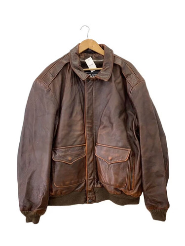 Schott veste cuir - veste, marron