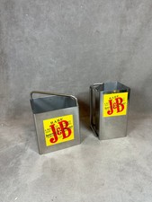 Vintage Made in France J&B Scotch Whisky Steel Jug and Ice Bucket Set