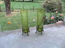 Vases cristal vert et - en,
