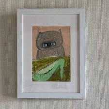 Peinture. Photo originale [chat siamois et talons hauts verts]