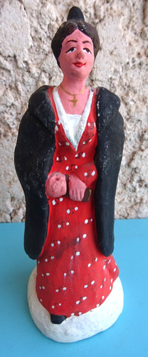 Vieille santon femme - santon,
