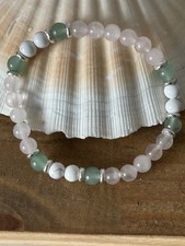 Bracelet Perte de Poids – Howlite, Aventurine & Quartz Rose