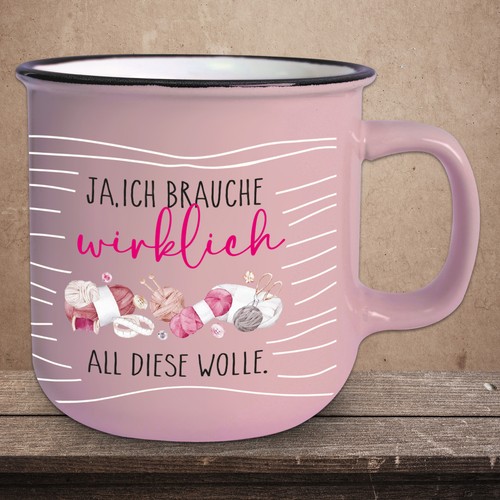 Vintage jumbo tasse rose - jumbo,