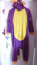 combinaison deguisement dragon kigurumi violet jaune taille L