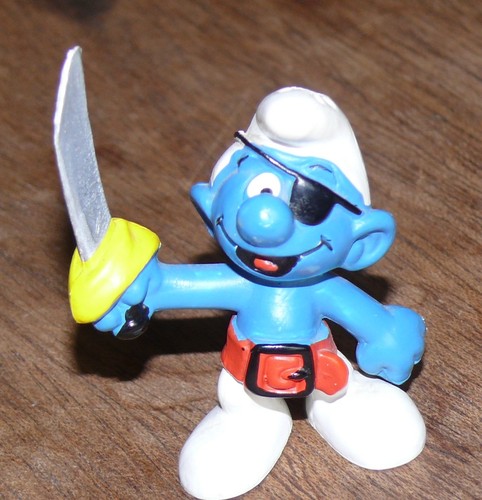 Figurine schtroumpf pirate - pirate,