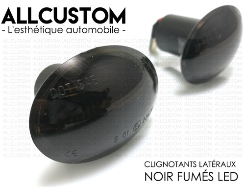 Clignotants lateraux led noir - clignotants,