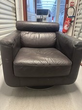 fauteuil club cuir Marron